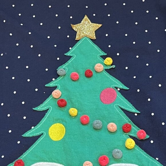 Mini Boden Polar Bears Christmas Tree Dress Sample - Picture 5 of 13
